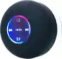 Mini Parlante De Ducha Bluetooth Luz Led 7 Colores, Manos Libres Con Micrófono Integrado, Ventosa, Bluetooth 5.0 Bts07 Impermeable (negro)