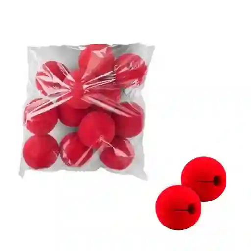 Paquete De Nariz Payaso Espuma X12 Unidades