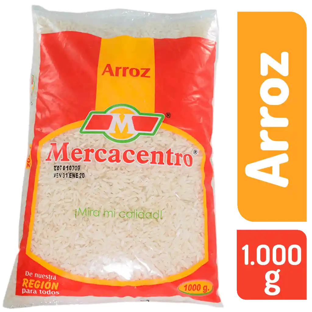 Arroz Mercacentro 1000 G