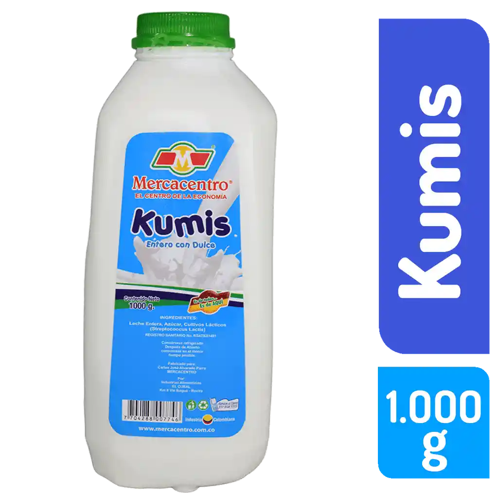 Kumis Mercacentro Tarro 1000 G