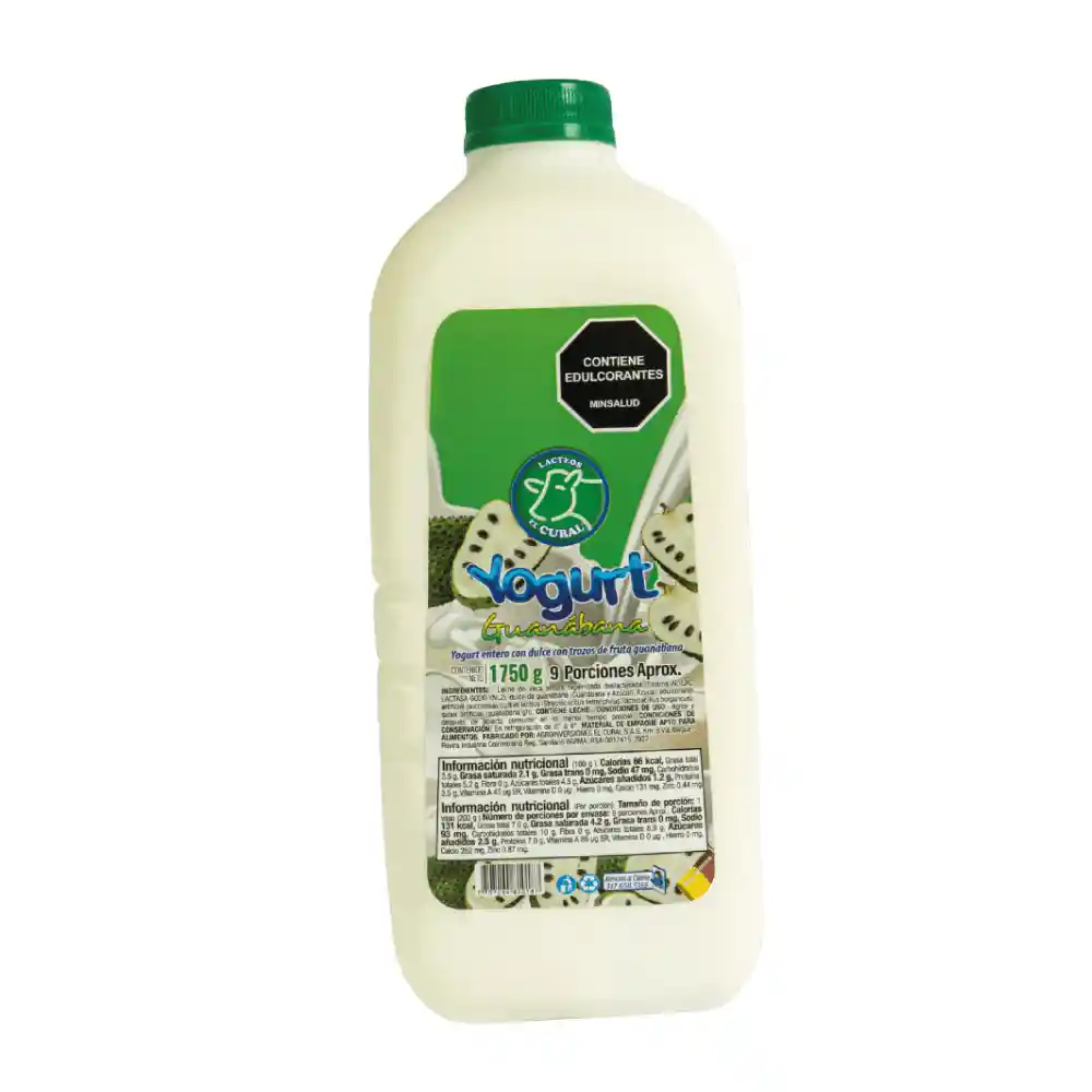 Yogurt El Cural Tarro X 1750 G Guanabana