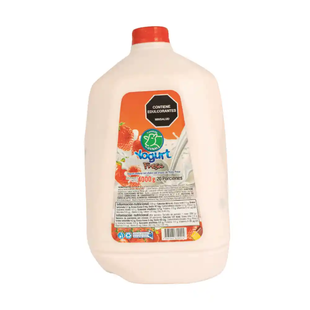 Yogurt El Cural Tarro X 4000 G Fresa