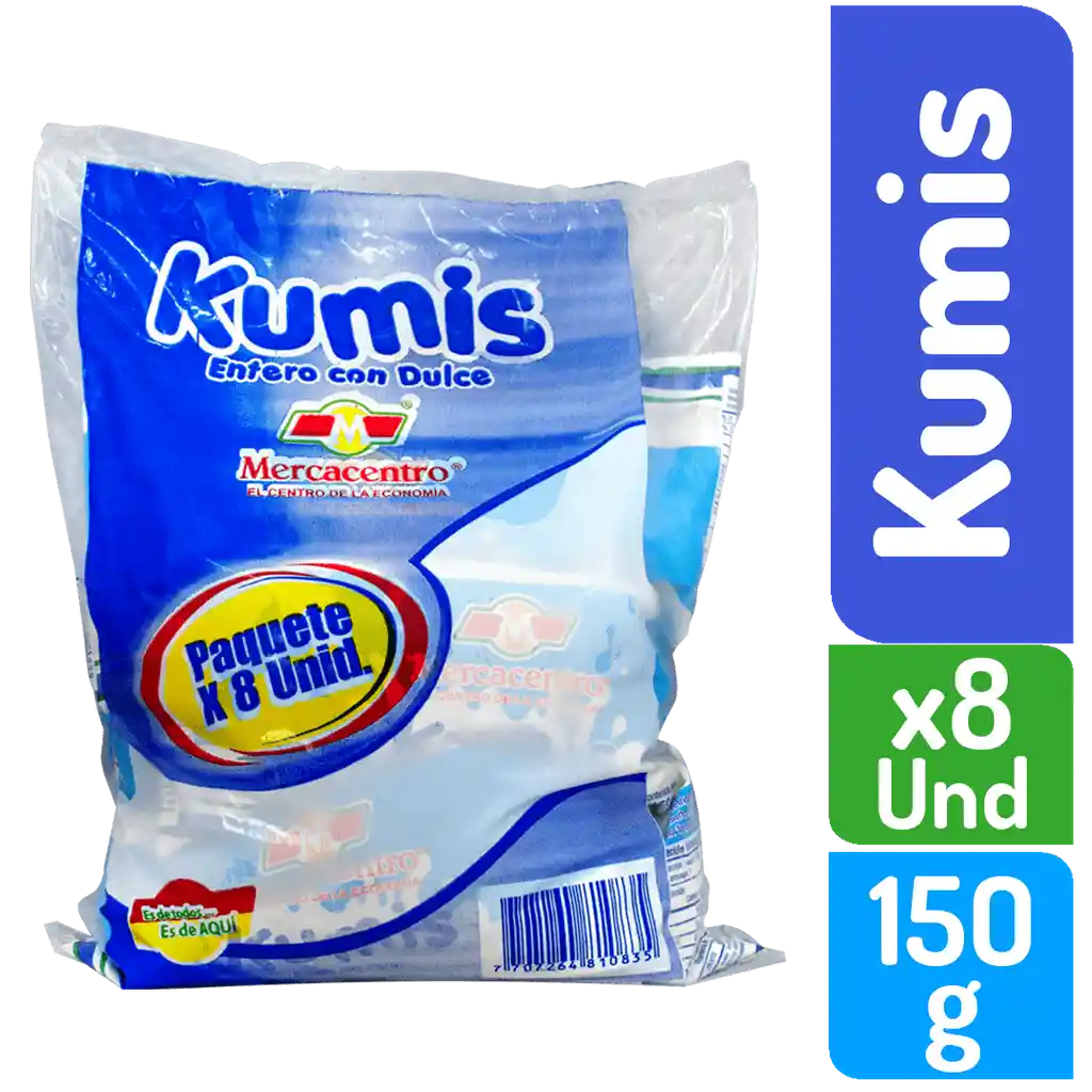 Kumis Mercacentro Bolsa X 8/150 G