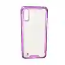 Galaxy Funda Protector Silicona Rigida Borde Lila Para A01