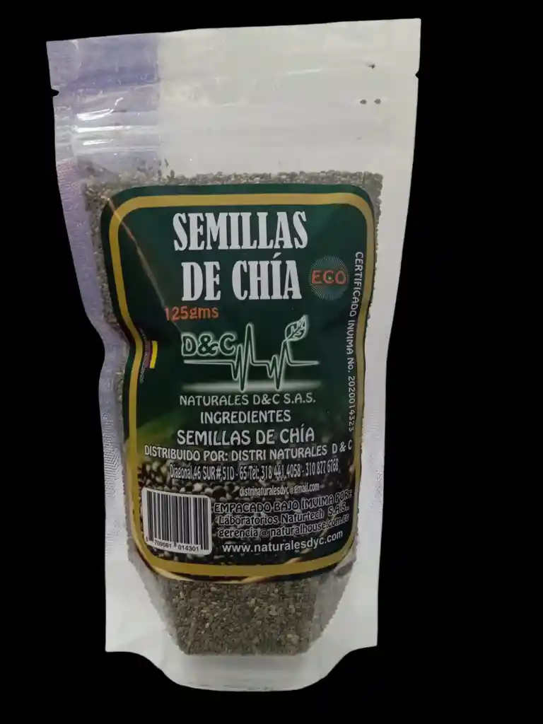 Semillas De Chia X 125 Gms Dc