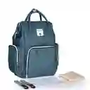 Pañalera Bolso Morral Insular Cambiador Bebe Azul Petroleo