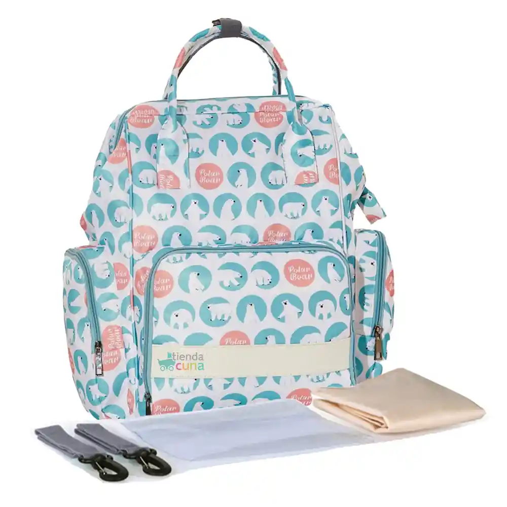 Pañalera Bolso Morral Insular Cambiador Bebe Osos