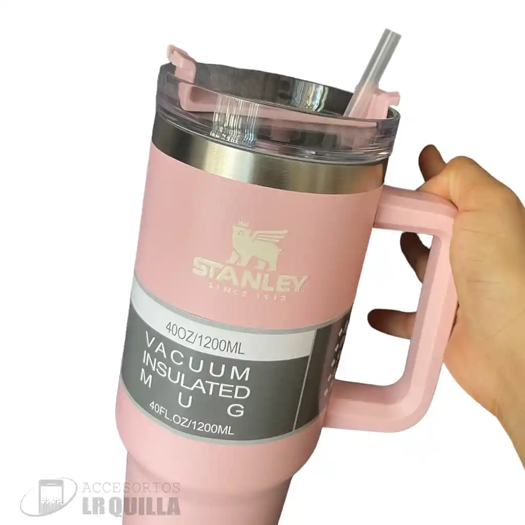 Termo Tipo Stanley 40 Oz - 1.2 Litros | Acero Inoxidable *rosa*