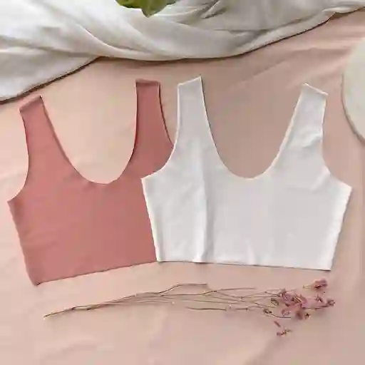 Dúo X2 Top Invisible S Marfil/nude
