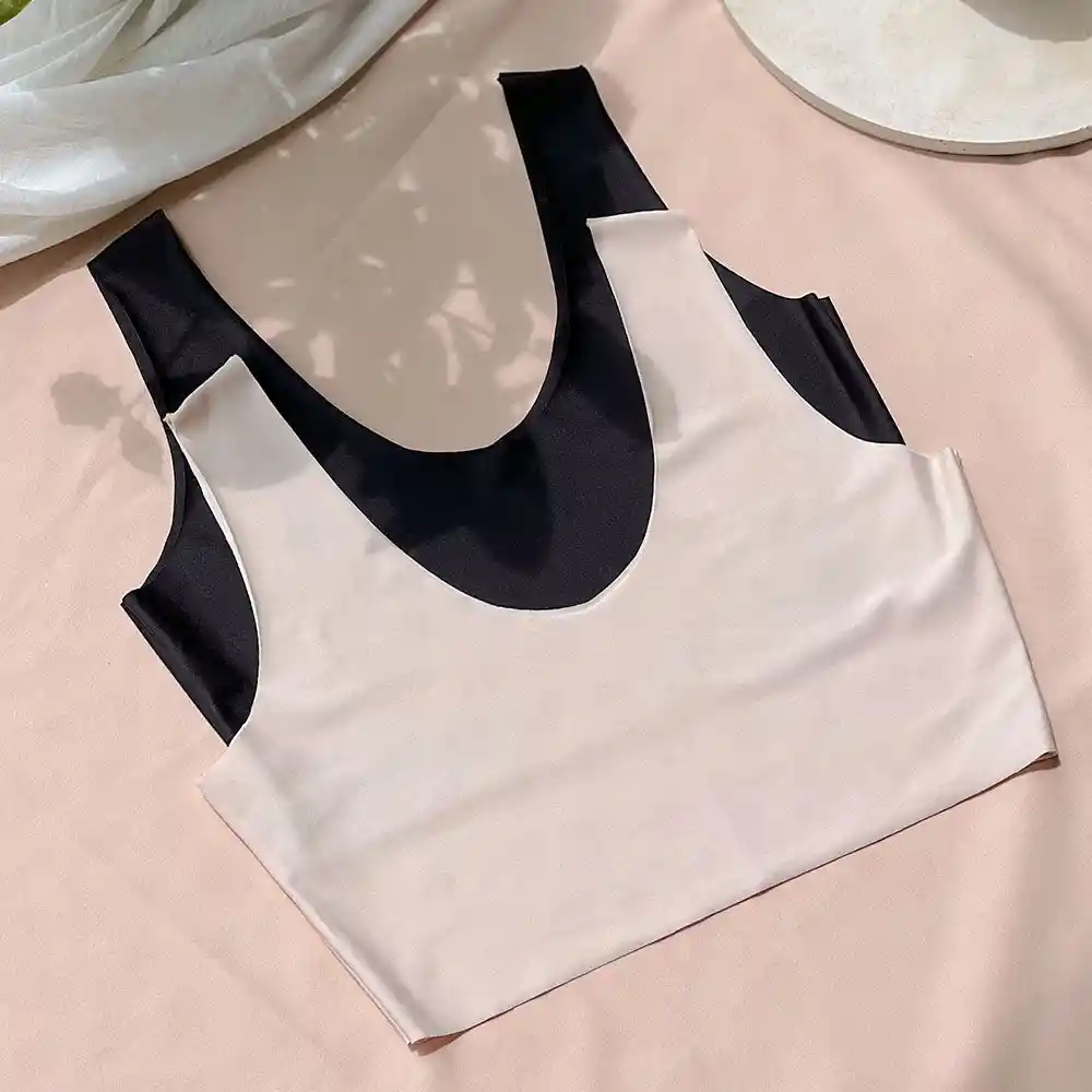 Dúo X2 Top Invisible M Negro/vainilla