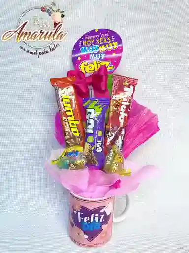 Ancheta En Vaso Con Dulces Variados