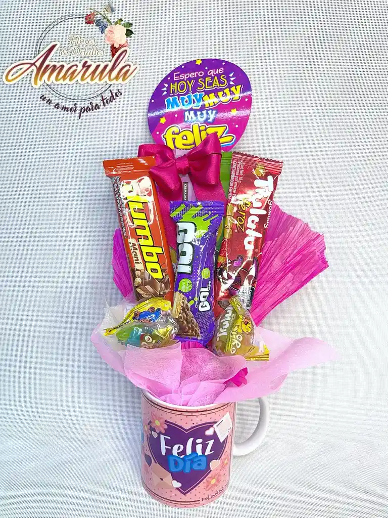 Ancheta En Vaso Con Dulces Variados