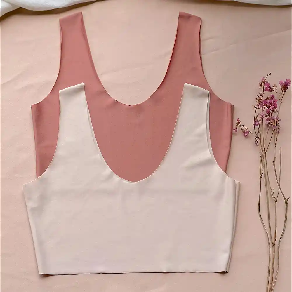 Dúo X2 Top Invisible L Vainilla/nude