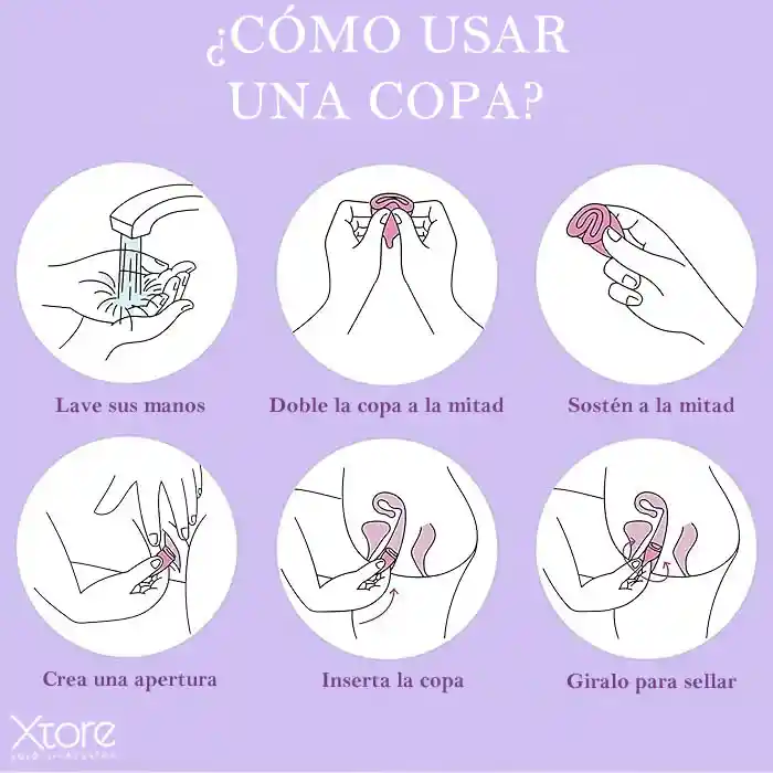 Kit Copa Menstrual Certificada Fda + Vaso Esterilizador Limpiador Talla S Y L