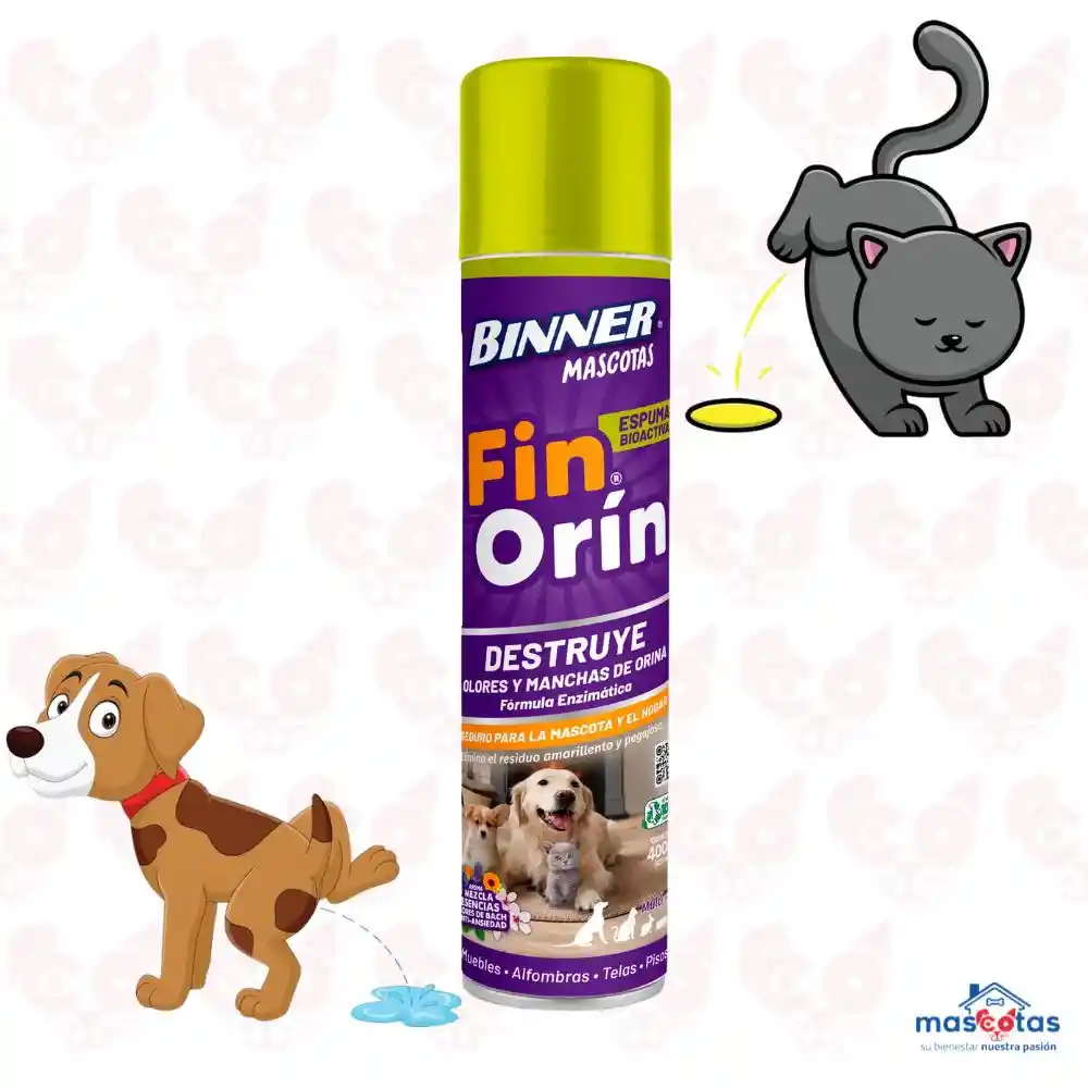 Fin Orin Aerosol Binner Mascotas 400 Ml