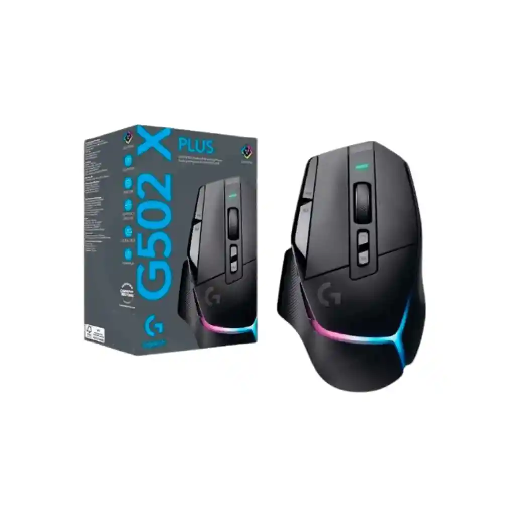 Logitech Gamer Mouse G502 X Plus Inalámbrico 25.600dpi