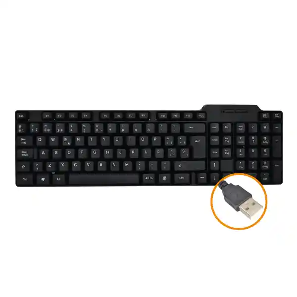 Teclado Alambrico Para Pc O Portatil Con Letra Ñ