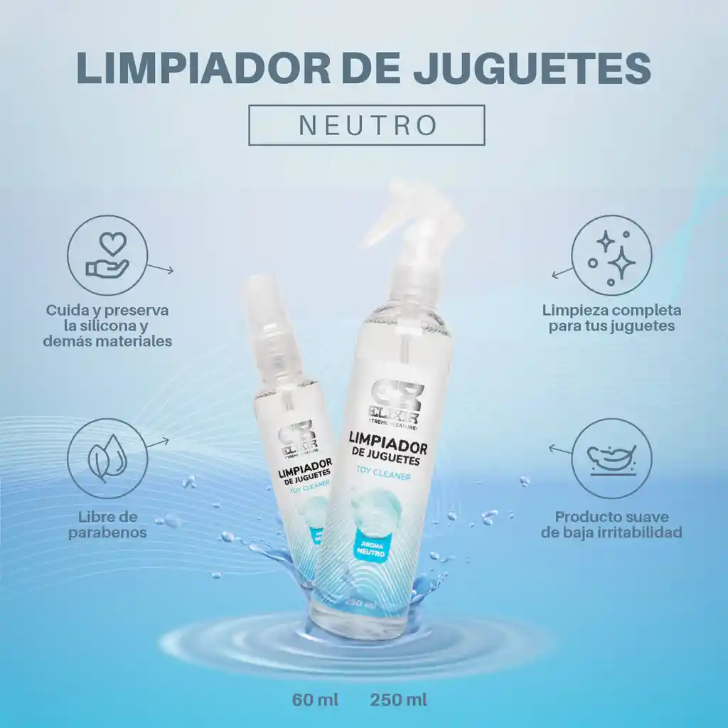 Limpiador De Juguetes Sexuales Elixir Neutro 120 Ml