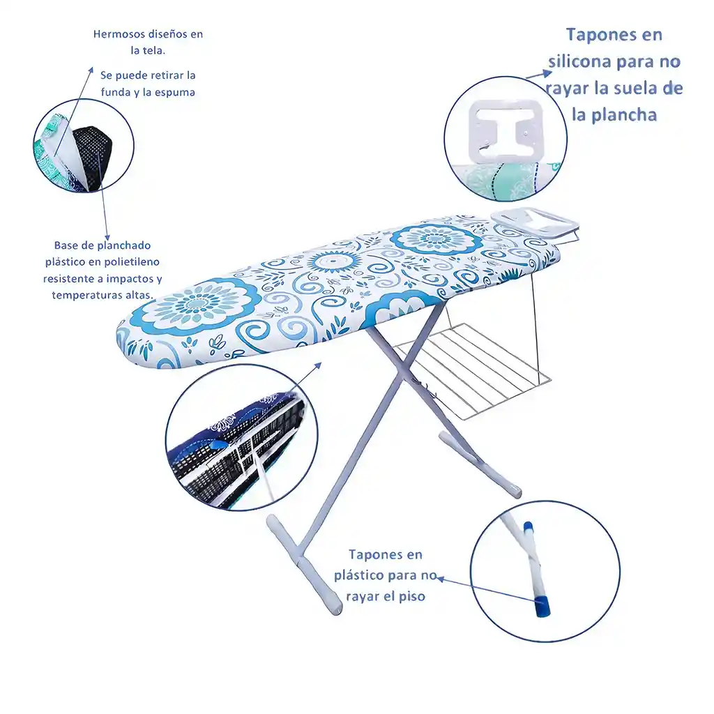 Mesa De Planchar Ligera Eco-americana Mediana Prodehogar