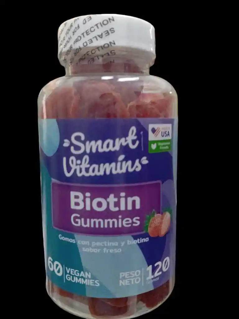 Gomitas De Biotina X 10.000 Mg 60 Gomitas Samrt Vitamins