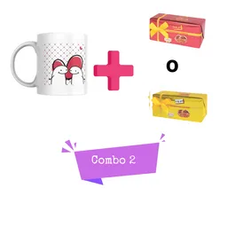 Combo 2 Amor Y Amistad Mug + Chocolates Adro X 2 Unidades.