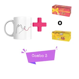 Combo 3 Amor Y Amistad Mug + Chocolates Adro X 2 Unidades.