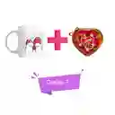 Combo 7 Amor Y Amistad Mug + Chocolates Marca Adro X 5 Unidades.