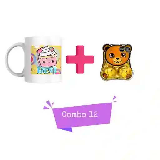 Combo 12 Amor Y Amistad Mug + Chocolates Marca Adro X 5 Unidades.