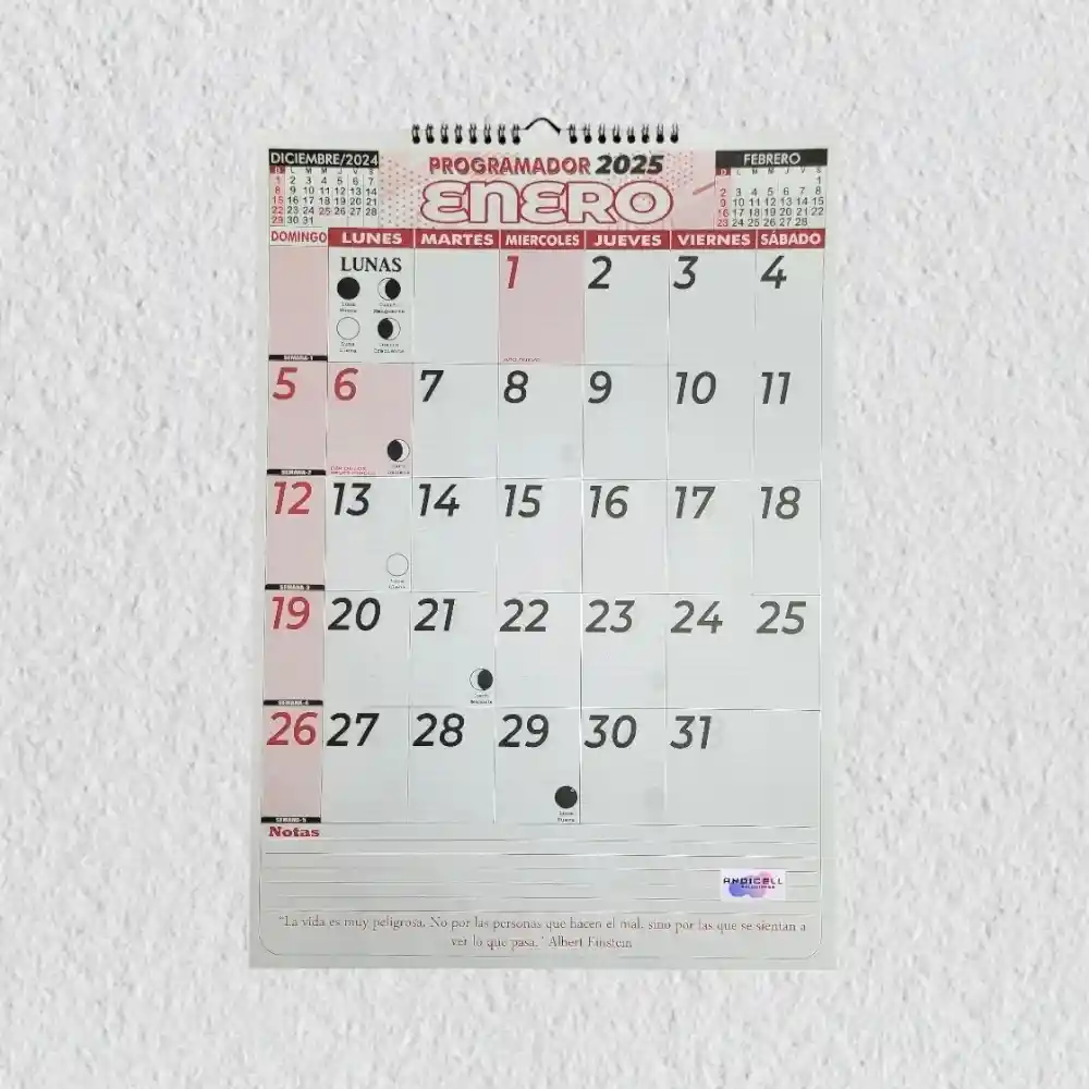 Calendario 2025 Vertical Grande 34x48