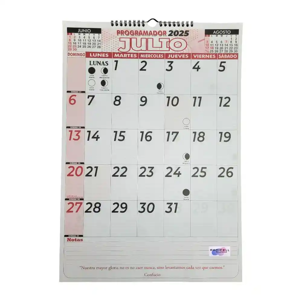 Calendario 2025 Vertical Grande 34x48