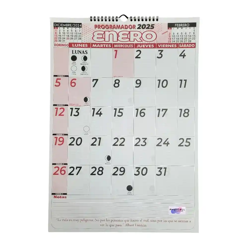 Calendario 2025 Vertical Grande 34x48