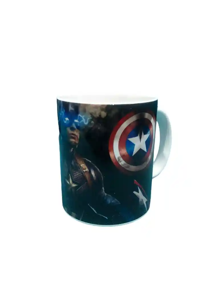 Pocillos Vasos En Vidrio Con Diseño Capitan America Marvel