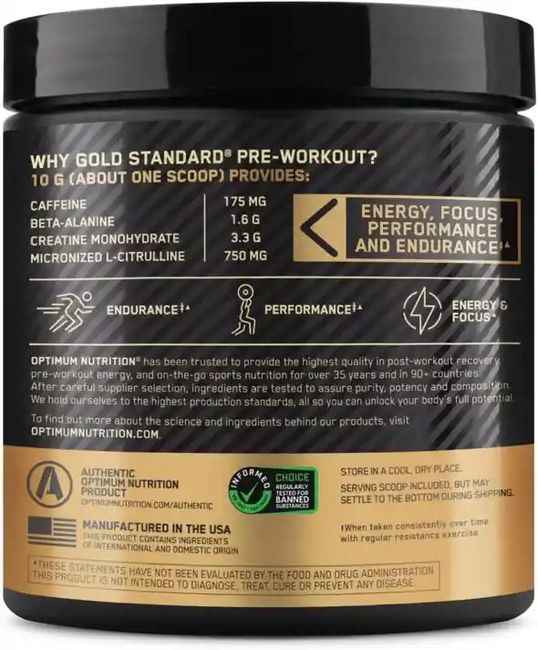 Gold Standard Preworkout Green Apple