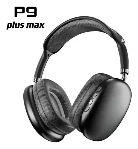 Audifonos P9 Diadema Tipo Airpods Max Negro