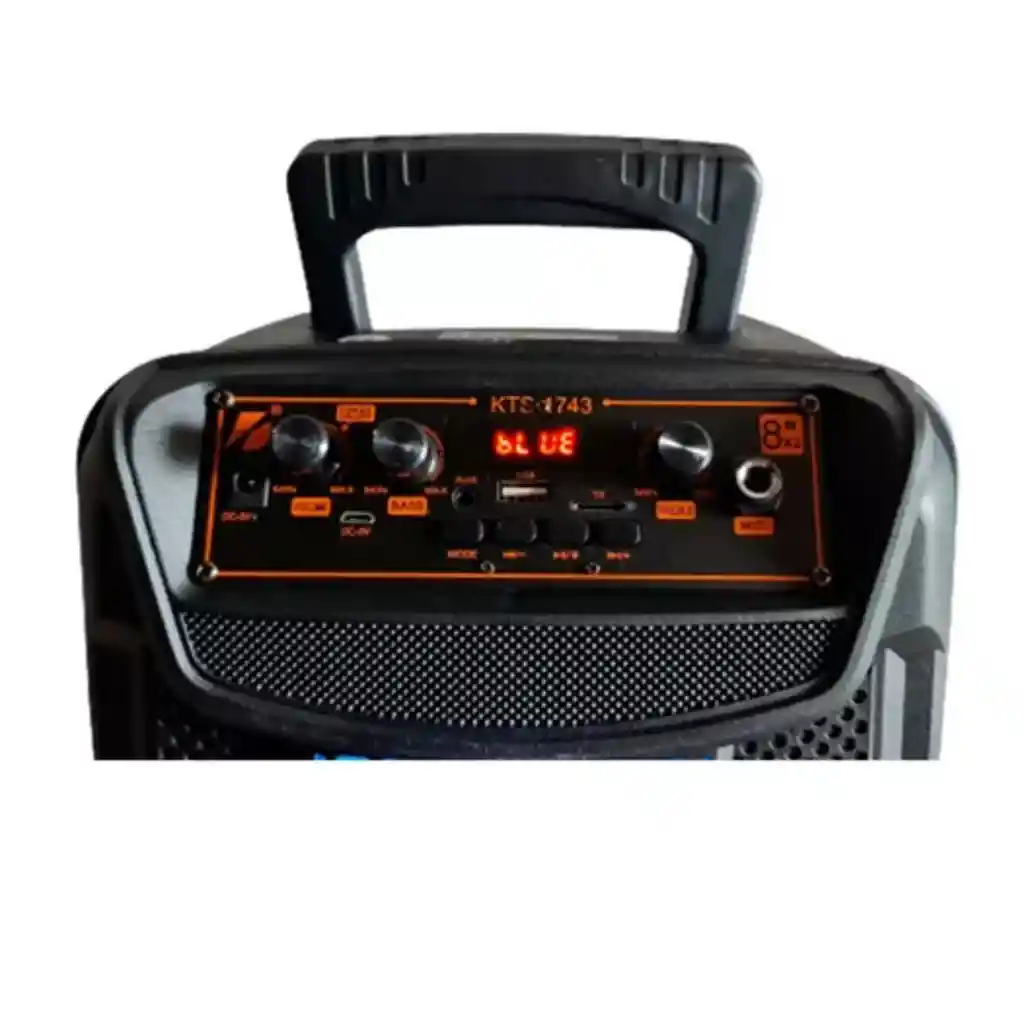 Parlante Kts Kts-1743 Portátil Con Bluetooth Negra 110v