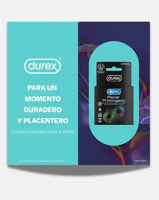 Condones Durex Placer Prolongado X3 Unds