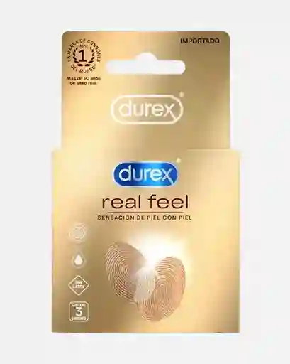 Condones Durex Real Feel X3 Unds