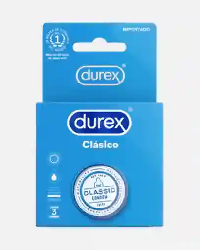 Condones Durex Clásico X3 Unds