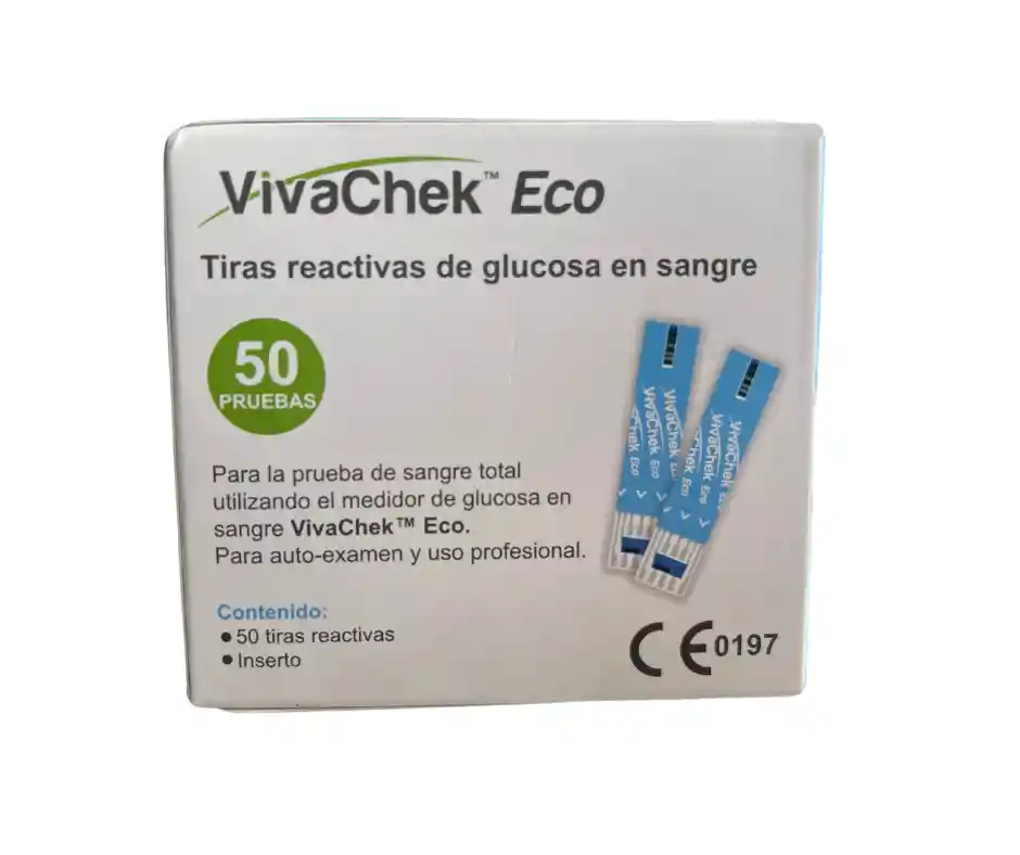 Tiras Reactivas De Glucosa En Sangre Vivachek Eco