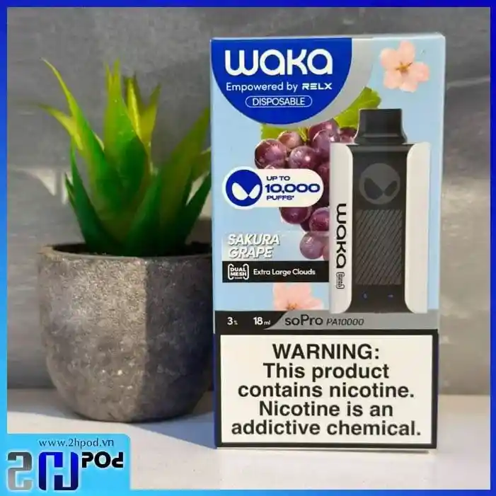 Waka Vape Sopro 10.000 Sakura Grape 5%