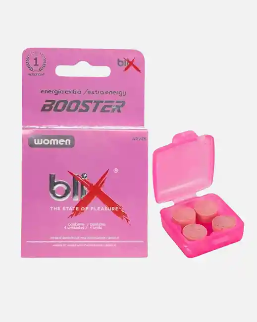 Potenciador Sexual Blix Afrodisíaco Natural Mujer X4