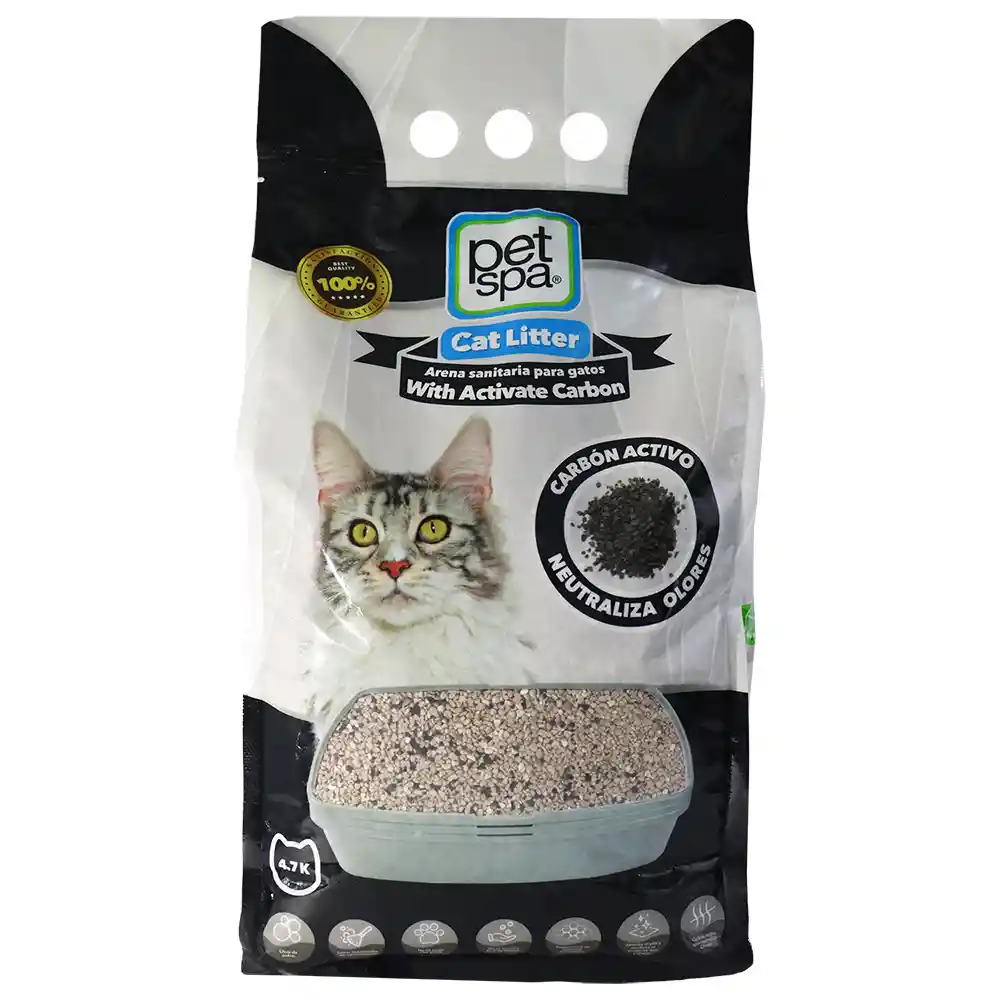 Arena Pets Spa Con Carbon Activado