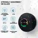 Mini Parlante De Ducha Bluetooth Luz Led 7 Colores, Manos Libres Con Micrófono Integrado, Ventosa, Bluetooth 5.0 Bts07 Impermeable (negro)