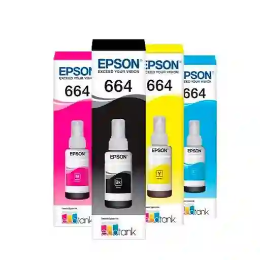 Kit De 4 Tintas Genérica Para Impresora Epson 664