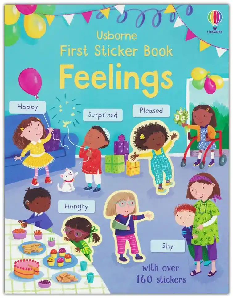 Libro Educativo Sentimientos Con Stickers Para Niños Niñas
