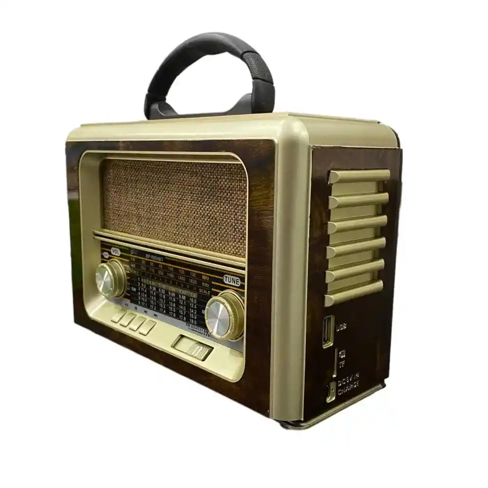 Radio Clasico Parlante Usb Recargable Bluetooth Am Fm Beckplay R-094bt