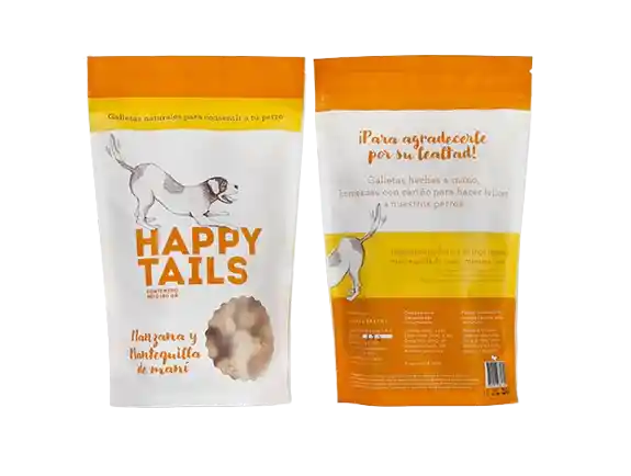 Galletas Happy Tails Manzana Mantequilla Mani 1000gr