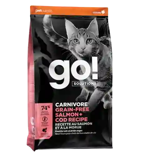 Go! Solutions Gato Carnivore Sin Gr Salmon + Cod X 1,4 Kg