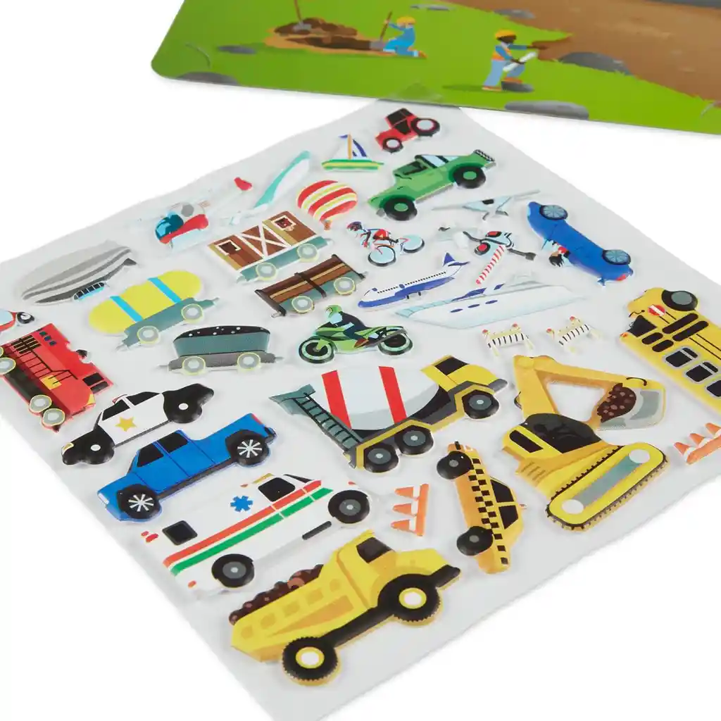 Juguete Set De Stickers Vehículos Para Niños