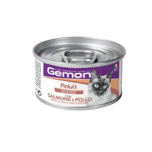 Gemon Cat Adult Mousse Salmon/chicken X 85 Gr